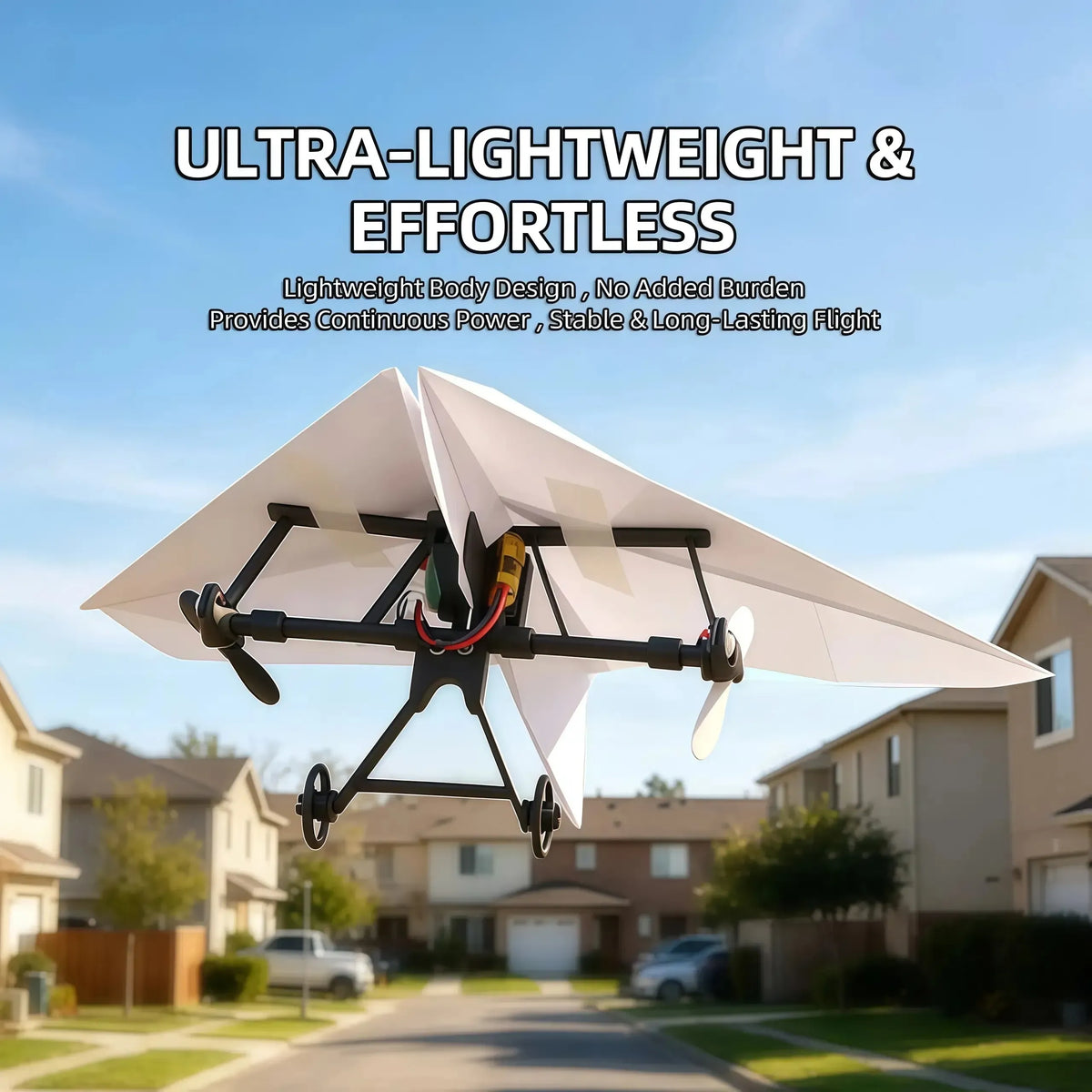STEM RC Paper Airplane Kit – Gyroscope Stabilized with Dual Propellers