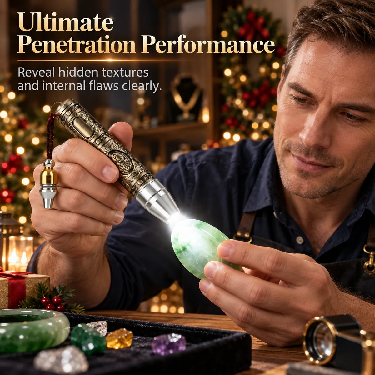🔥🎁Professional 3-in-1 Gemstone Identification Flashlight