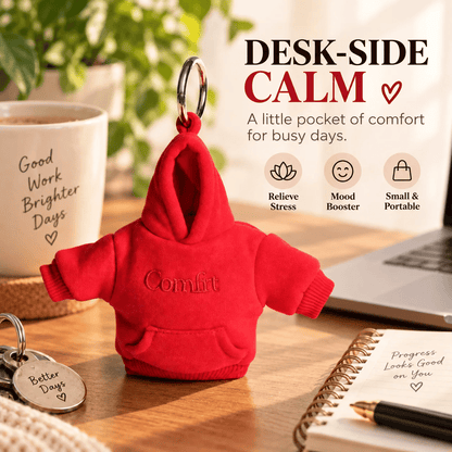 👕Hoodie Keychain | Stress-Relief Hoodie Charm - Portable Clip-On Keychain, Stylish & Multi-Use Gift Idea