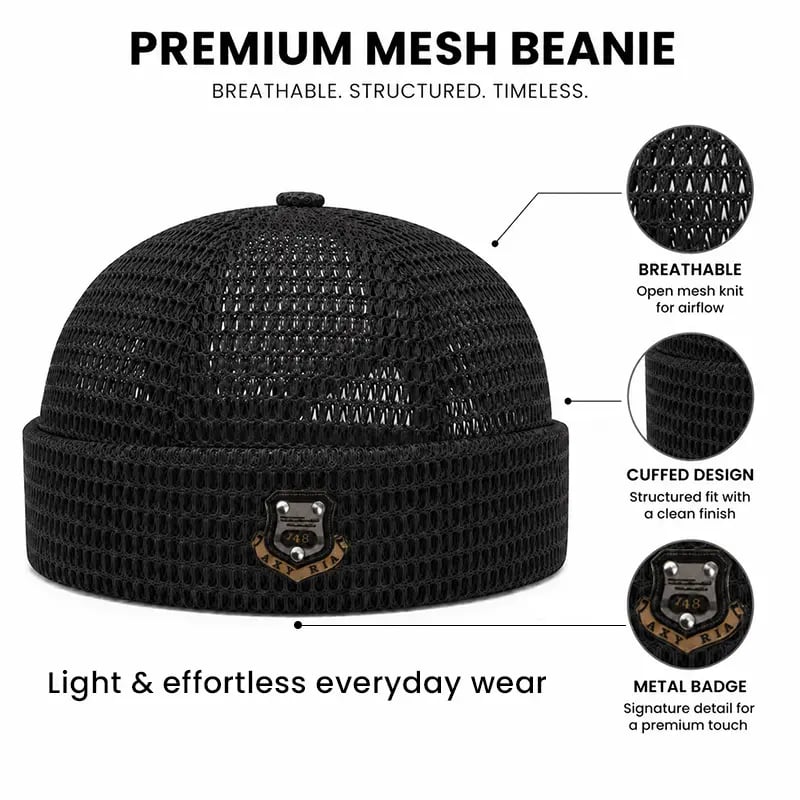 🔥HOT SALE🔥Men's 3-Pack Feather-Soft Blended Yarns Mesh Netting Beanies