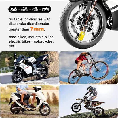 Anti-theft locks for bicycles, e-bikes, and motorcycles