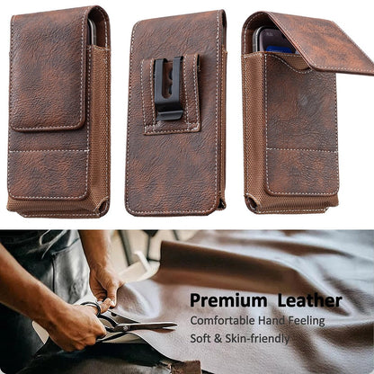 ⚡Grande Sconto | Marsupio da Cintura per Cellulare 📱 Fondina in Pelle Multitasche con Portacarte