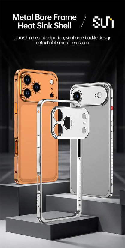 Aluminum Alloy Cooling Frame Heat Dissipation Case for iPhone 18 Series