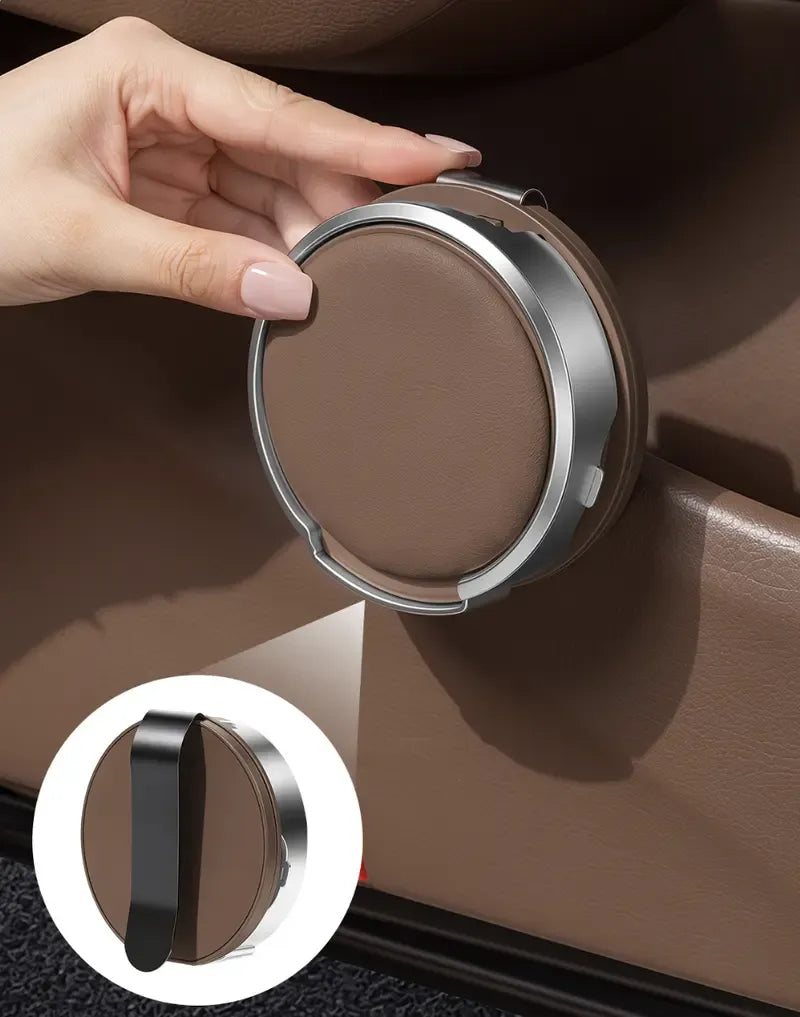 🚗 Universal Foldable Car Cup Holder with Hook – Space-Saving Drink & Storage Organizer