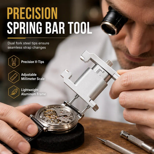 🔥HOT SALE🔥2026 New Arrivals 49% OFF💥Watch Repair Tool V Shaped Spring Bar Pliers and Tweezers Kit for Strap Removal