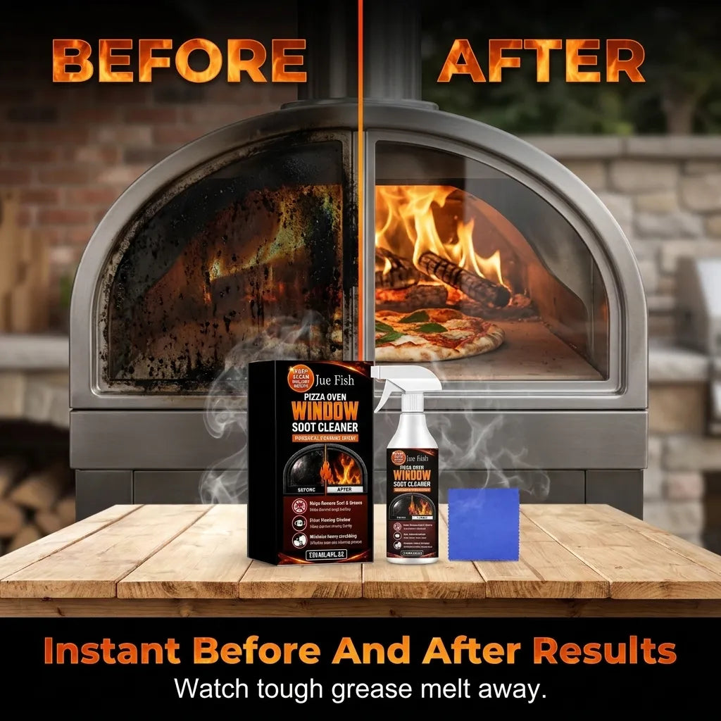 🏆Hot Sale⚡Pizza Oven Window Soot Cleaner Spray