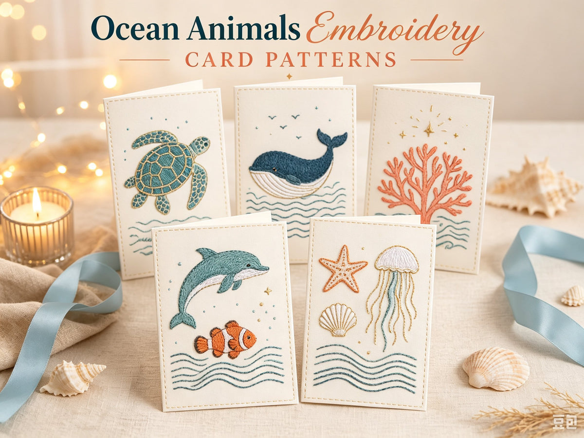 ⭐ 50% OFF - 🌲 🪡 Christmas Hand Embroidery Card DIY Kit | Stitch Your Way Into the Christmas Spirit ✨ 🎁