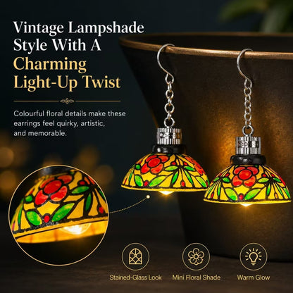 Handmade Vintage Light-Up Chandelier Earrings