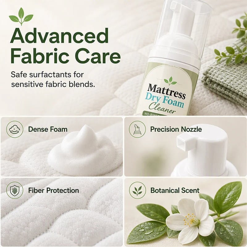 📍  No-Rinse Mattress Dry Foam Cleaner