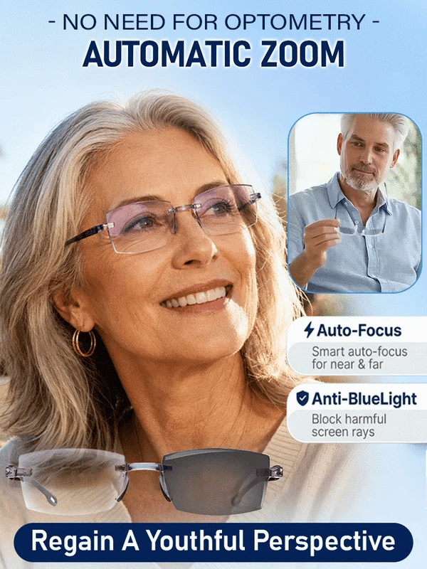 [Regain Your Youthful Vision] Smart Zoom Diamond-Cut Reading Glasses