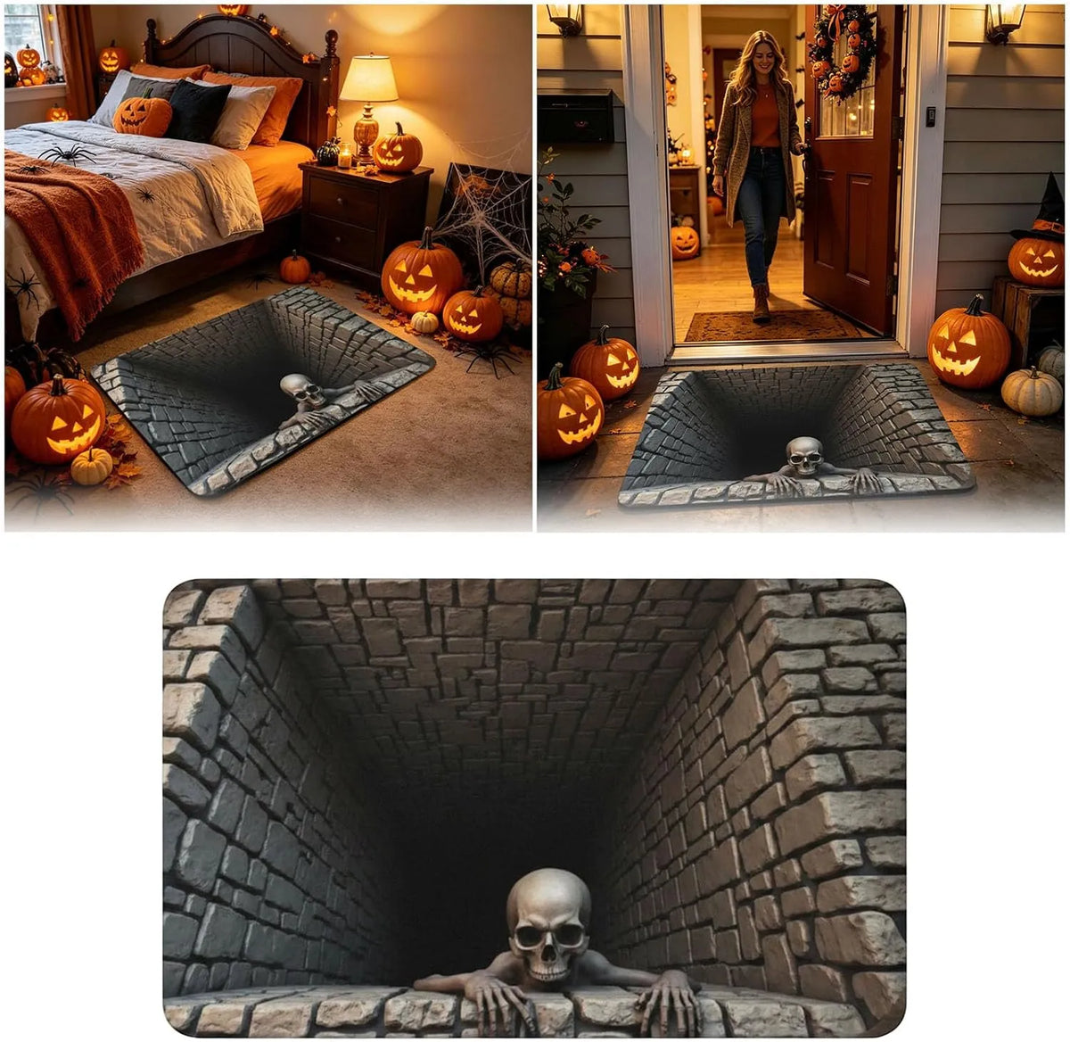 Halloween 3D Optical Illusion Rug
