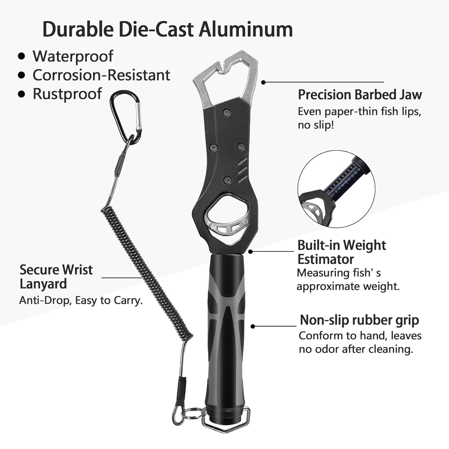🔥Special Price $24.99 Only Today!!!💥Heavy-Duty Fish Gripper with Scale