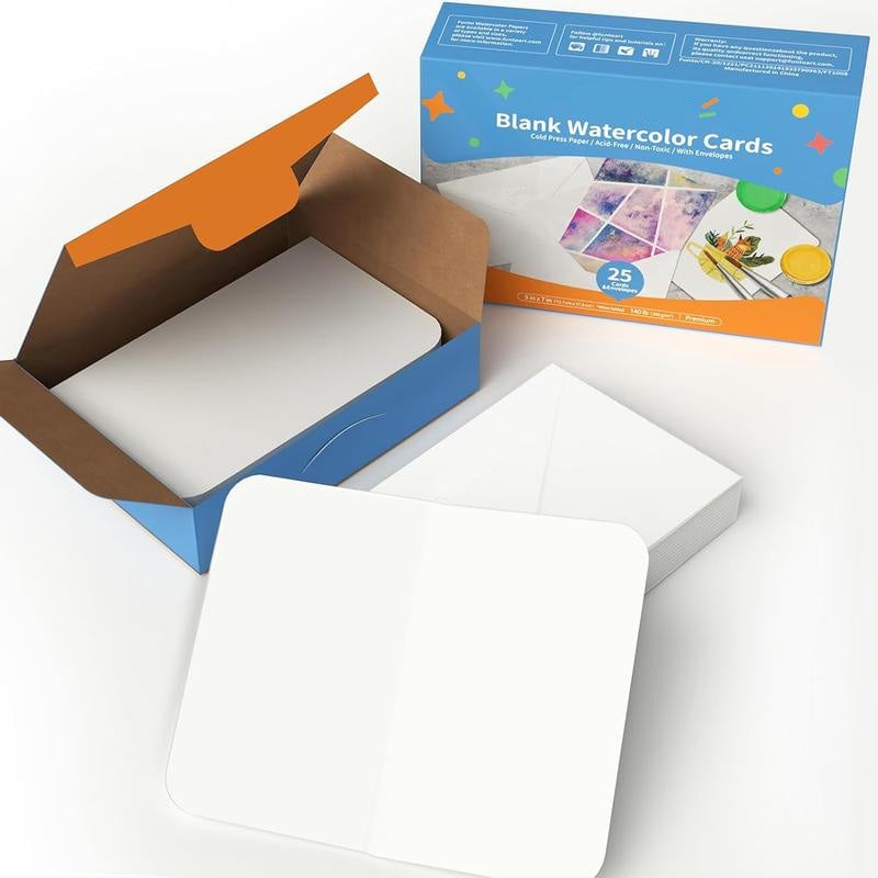 🎉Blank Watercolor Cards and Envelopes