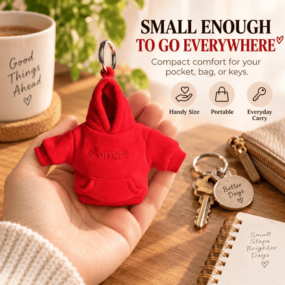 👕Hoodie Keychain | Stress-Relief Hoodie Charm - Portable Clip-On Keychain, Stylish & Multi-Use Gift Idea