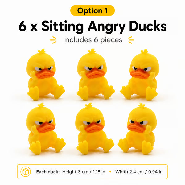 🔥🎁😠 Schreibtischfigur „Wütende Ente“ — Verleihen Sie Ihrem Raum einen Hauch von Attitüde! 🐥