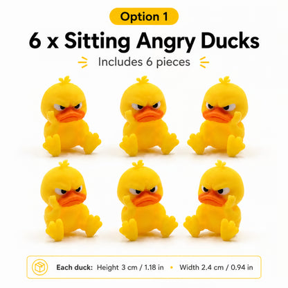 🔥🎁😠 Schreibtischfigur „Wütende Ente“ — Verleihen Sie Ihrem Raum einen Hauch von Attitüde! 🐥