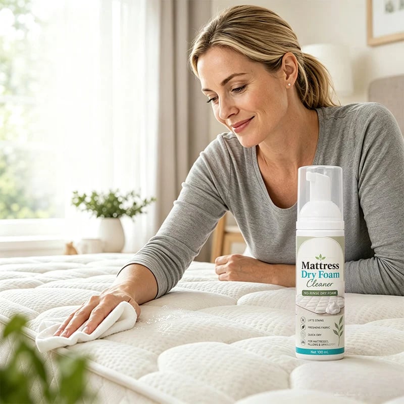 📍  No-Rinse Mattress Dry Foam Cleaner
