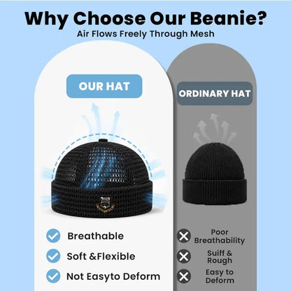 🔥HOT SALE🔥Men's 3-Pack Feather-Soft Blended Yarns Mesh Netting Beanies