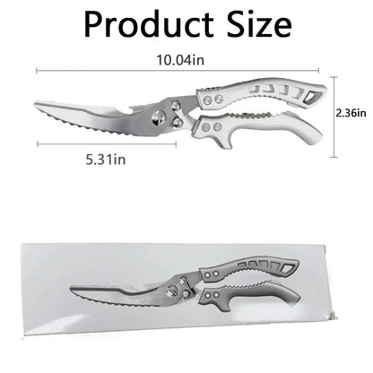 🔥Heißer Verkauf🔥🔪Profi-Küchenschere für hohe Beanspruchung mit rutschfestem Griff & Sicherheitsverschluss