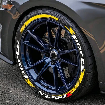🔥 3D Tire Lettering Stickers | Waterproof Universal Wheel Sidewall Decals