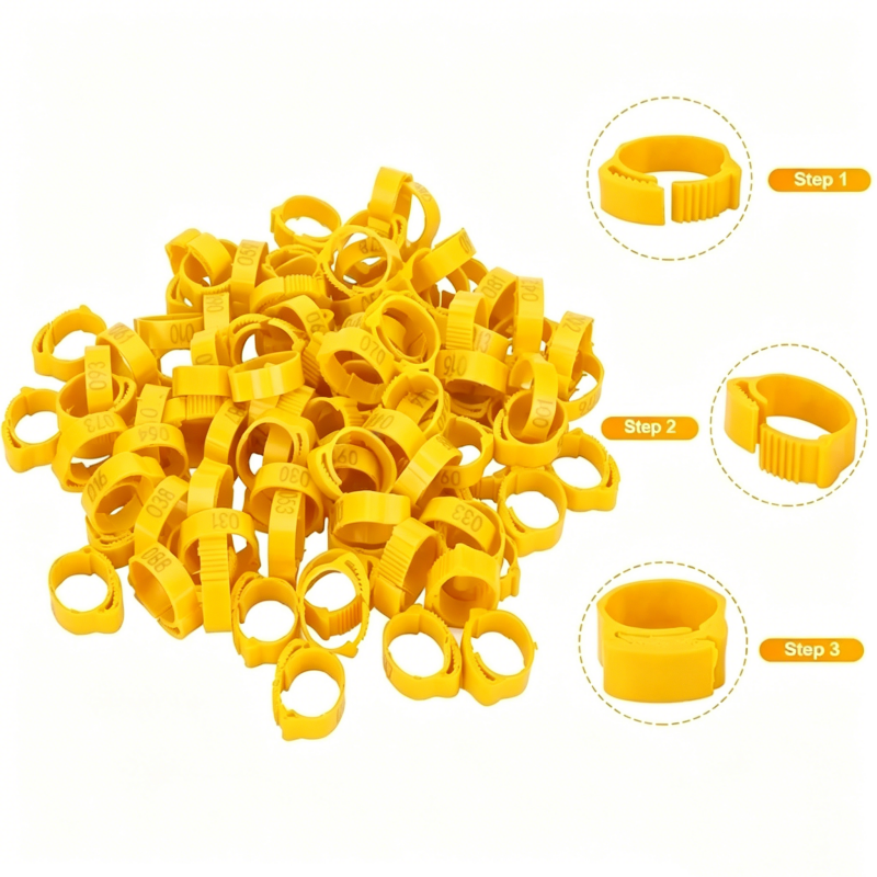 ⏰Adjustable Snap-On Poultry Leg Bands