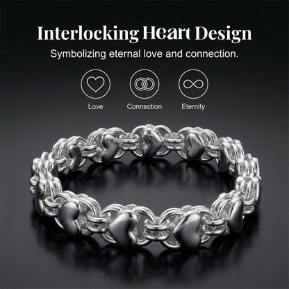✨Doppelketten-Armband mit Herzanhänger