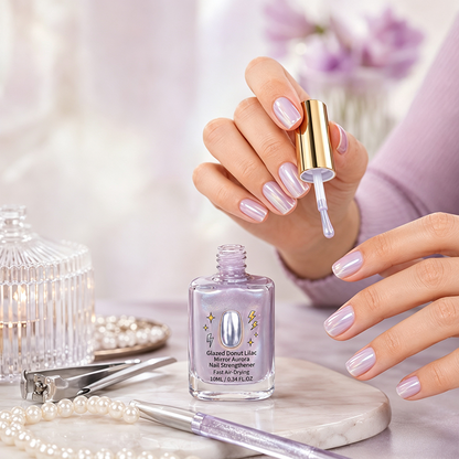 📢50% Rabatt Jetzt！💅Flieder Glänzender Spiegel Nagelhärter