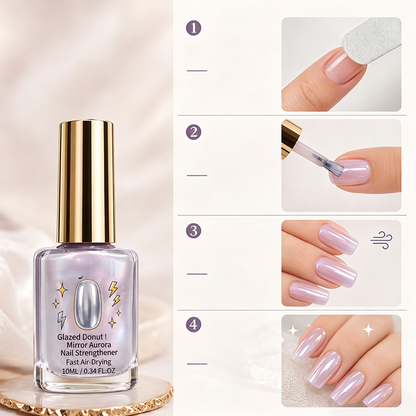 📢50% Rabatt Jetzt！💅Flieder Glänzender Spiegel Nagelhärter