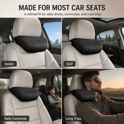 Premium Car Seat Headrest & Lumbar Support Cushion
