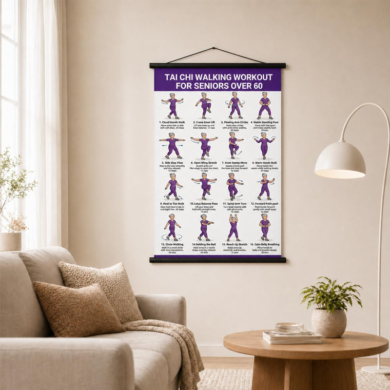 🔥 Buy 1 Get 1 Tai Chi Workout Poster for Seniors