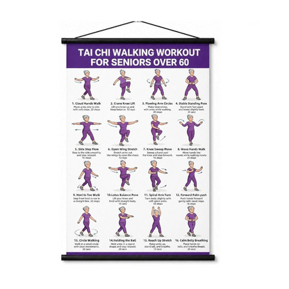 🔥 Buy 1 Get 1 Tai Chi Workout Poster for Seniors