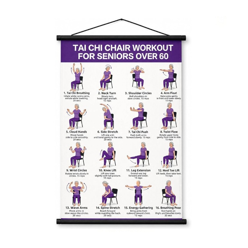 🔥 Buy 1 Get 1 Tai Chi Workout Poster for Seniors