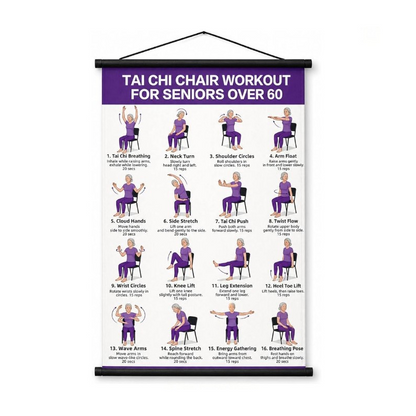 🔥 Buy 1 Get 1 Tai Chi Workout Poster for Seniors