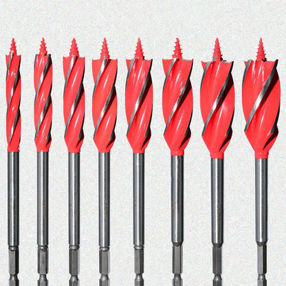 🔩 LIMITED-TIME 50% OFF! ✨ 8PCS 4-Flute Auger Drill Bit Set for Woodworking – Sharp, Stable, Efficient 🪵