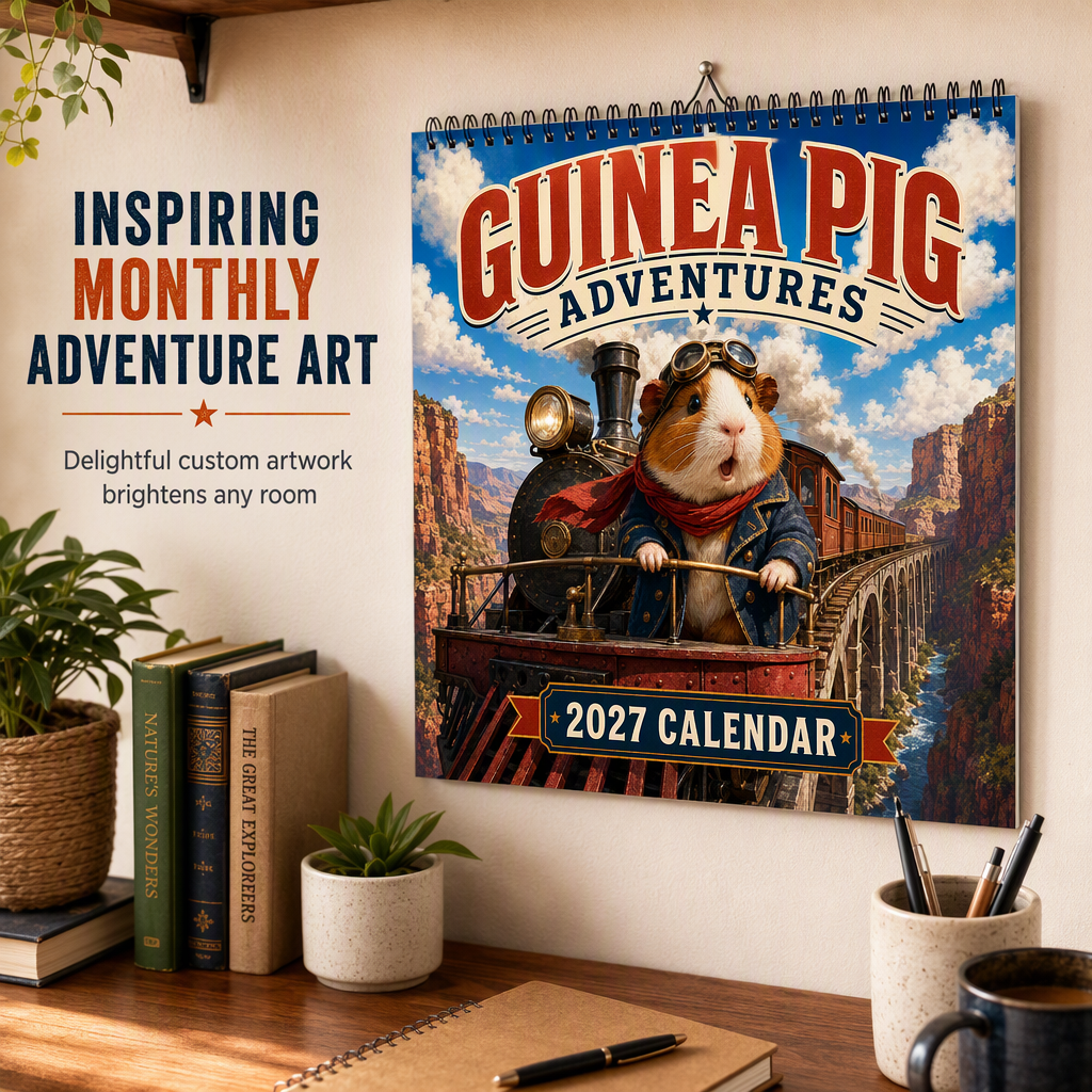 Guinea Pig 12-Month Wall Calendar