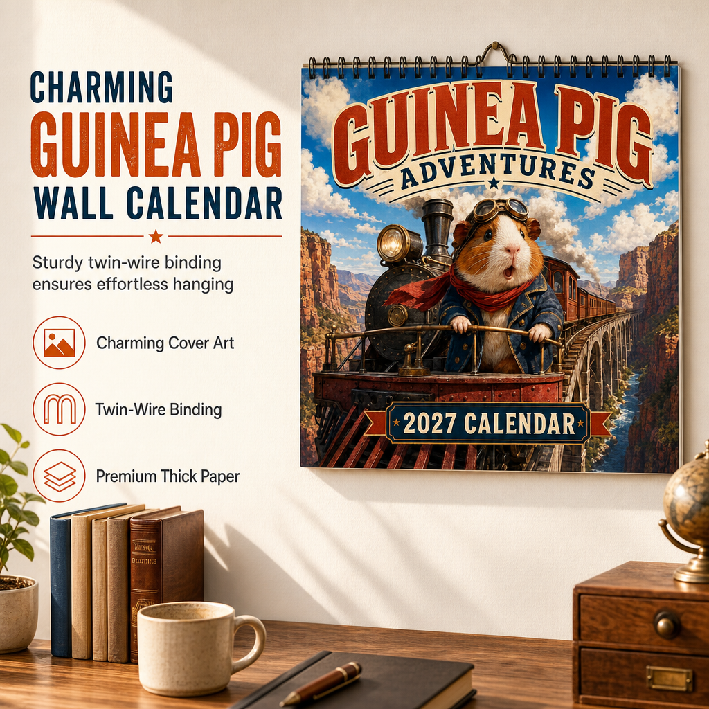 Guinea Pig 12-Month Wall Calendar