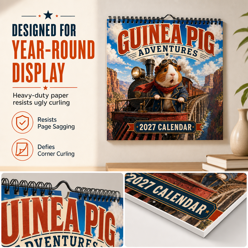 Guinea Pig 12-Month Wall Calendar
