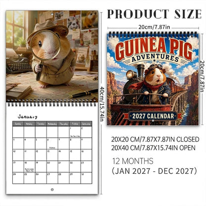 Guinea Pig 12-Month Wall Calendar